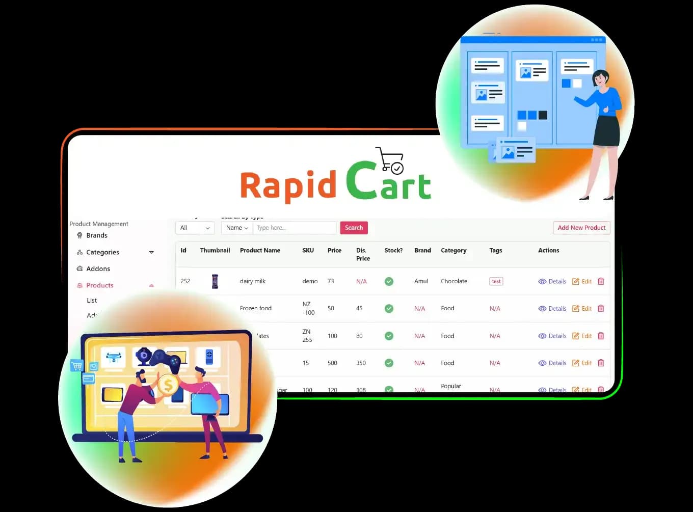 Dhrubok RapidCart Multi-vendor | Complete Marketplace Solution for Web & Mobile