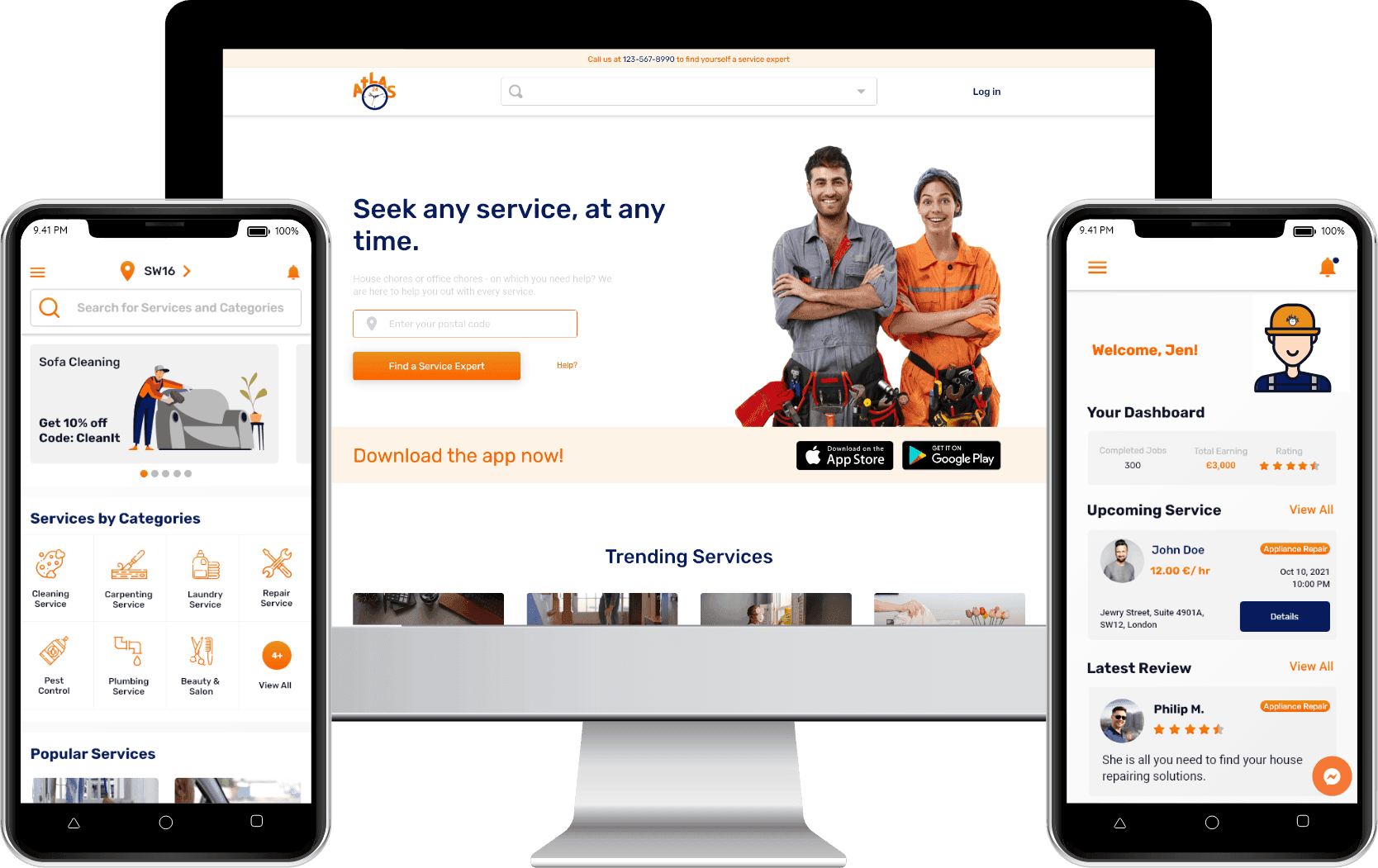 Atlas24 Services: UK's One-stop Service Solution for household and Workplace